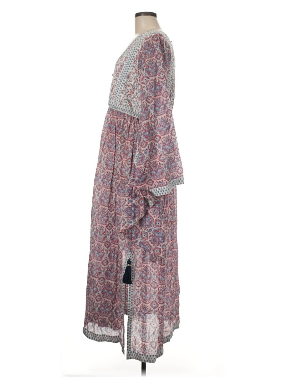 Stunning Buggy NYC Boho Paisley Print Long Sleeve Dress NWT!! - Picture 5 of 7